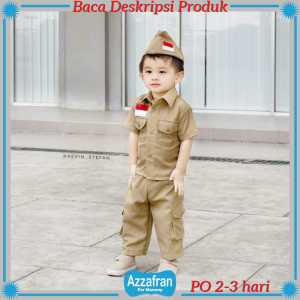 Carnaval Series | Baju Pejuang Anak | Kostum Pahlawan Karnaval Agustusan | Azzafran for Mommy
