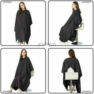 [COD] yixiayun Professional Haircut Cutting Salon Barber Hairdressing Gown Cape Apron universal Black Waterproof Salon Hair Cut Hairdressing Hairdresser Barber Cape Gown
