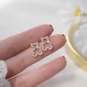 Korean Style 【Pearl Bear】 Elegant Gorgeous Fashion Earrings Women Jewelry