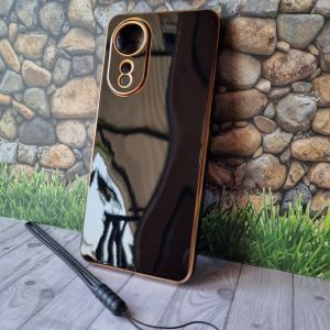 Promo Case NEW Oppo A58 4G Plating Softcase Square Frame Free Tali Strap