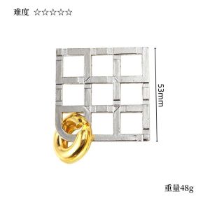 Mainan Sulap Trik / Unlock Kunci Puzzle Metal / Magic Lock / Brain Teaser Mainan Edukasi Anak