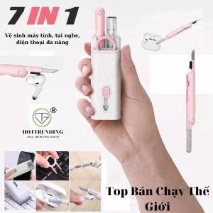 Bộ vệ sinh bàn phím máy tính tai nghe điện thoai 7 in 1 đa năng
