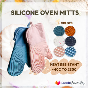 🔥SG READY STOCK🔥 1 Pair Silicone Oven Gloves Oven Mitts Heat Insulated Improved Grip for Baking Cooking Gloves Oven Gloves With Fingers Cookery Gloves Dish Gloves Ssk Gloves - Lazada
