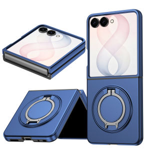 For Samsung Galaxy Z Flip 8 5G Case Shockproof Armor Car Holder Magne Ring Phone Cover For ZFlip 8 Flip8 Camera Protect Funda
