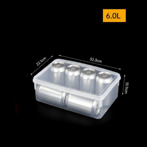 LUMINOU Resuable Transparent Storag Box Rectangular Food Grade Food Sealed Case Durable Multifunctional Kitchen Storage Box Kitchen Organizer