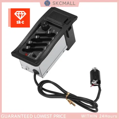 Avail-LUC♦EQ-7545R 4 Bands EQ Equalizer Preamp Piezo Pickup for Acoustic Guitar Accessories