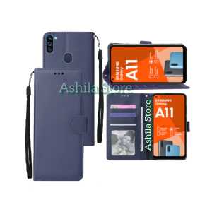Samsung Galaxy A11/M11 Case/Casing Dompet Flip Cover Leather Premium Casing Sarung Buku HP