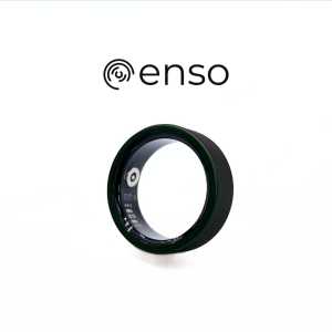 (Black) Enso Pulse Smart Ring – Advanced Health & Wellness Tracker at Your Fingertips