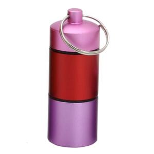 Box Waterproof Container Aluminum Alloy Cylinder Tank Can Box Multifunctional Pills Container