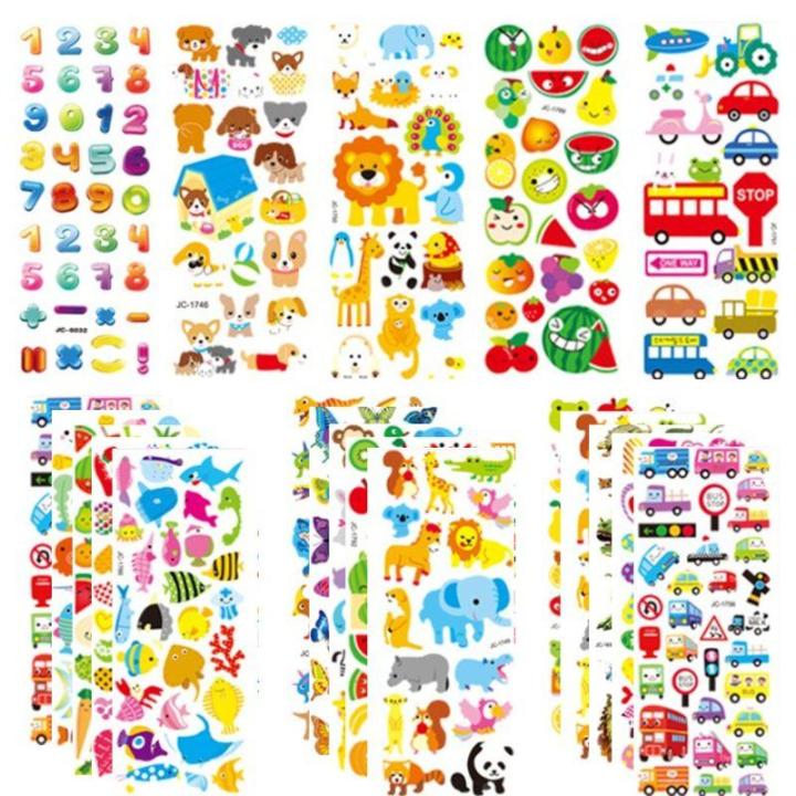 3d Stickers For Kids & Toddlers 500+ Puffy Stickers Variety Pack For 