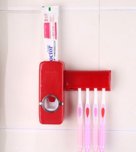 ที่บีบยาสีฟัน ที่บีบยาสีฟันอัตโนมัติ ที่กดยาสีฟัน ที่กดยาสีฟันอัตโนมัติ เครื่องบีบยาสีฟัน ที่เก็บแปรงสีฟัน ส่งฟรีใช้ร่วมกับคูปอง