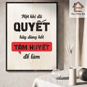 [+11 MẪU] Tranh động lực trang trí Góc Nhà Gỗ bằng gỗ MDF dán 3D hai lớp decor văn phòng