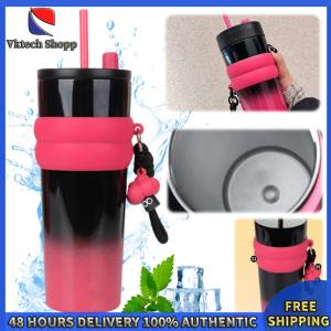 Vktech ขวดน้ำเก็บความเย็นสแตนเลส 700ml สีเทาไล่เฉดสี Space สำหรับกิจกรรมกีฬาและกลางแจ้ง