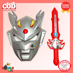 TOPENG MAINAN ANAK LAKI HERO ACTION FIGURE MURAH Ultraman Ranger Mask Pedang KADO TERBAIK MURAH HARGA