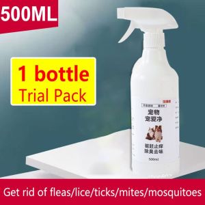 【Stop Flea Infestation Fast】tick and flea killer spary 500ml pet spray anti tick and flea Plant formula Vet Recommended for All Breeds Safe and harmless to lick anti garapata home effective tick and flea spray fleas and ticks spray for home
