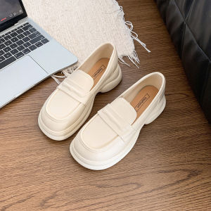 [Free Shipping] WomenS New 2025 Spring/Autumn Flat Loafers With Platform Soles Round Toe Low Heel Wear-Resistant Slippers