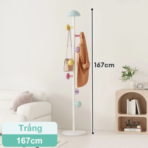 Móc treo quần áo hình nấm hoạt hình dễ thương có các màu hồng xanh dương trắng và vàng