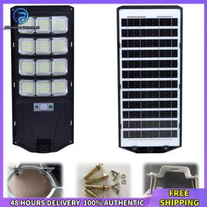 Winnereco Large Solar Street Lights IP65 Waterproof Dusk To Dawn Solar Flood Lights with Remote Control for Outside Garage Yard
