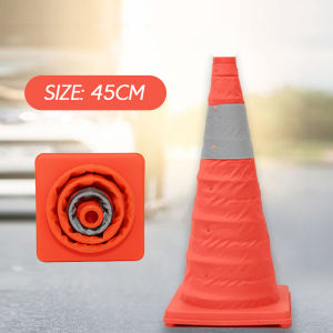 Portable Safety Cone Emergency Car Stop Cone Flexible Collapsible Multi Purpose Pop Up Traffic Safety Warning Cone With Light 安全锥 交通