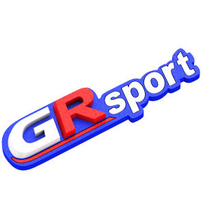 3D plastic car decoration stickers decal logos car exterior accessories GR sports car logos Toyota Yaris Hilux Camry Corolla 4Runner Avensis Wish