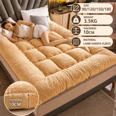 【Get 250 Shipping Discount】Mattress foldable thickening mattress bed mattress queen anti-mite antibacterial hotel student dormitory single thickened household mattress convenient storage and does not take up space