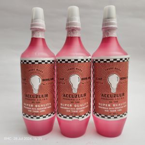 ACCU ZUUR BOTOL MERAH. AIR AKI KERING 500 ML 3PCS