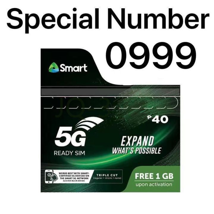 Random Sim Card Number 0999-#######(Random Number)Smart 5G LTE tricut Sim Card Brand New Fresh ...
