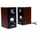 Smart Hi-Fi Bass Wooden Speaker Multimedia 3D Stereo Music Simple Retro Speaker Subwoofer Soundbar with USB Volume Control 3.5mm Audio Plug for Computer TV Laptop Tablet Smartphone Music Player Penceramah Muzik 音箱 音响. 