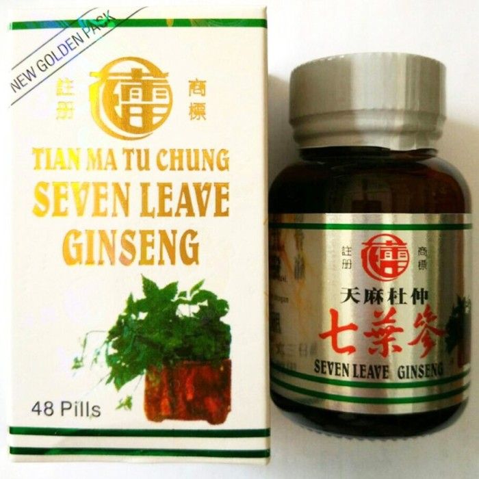 Seven Leave Ginseng Tian Ma Tu Chung Hologram Obat Rematik Asam