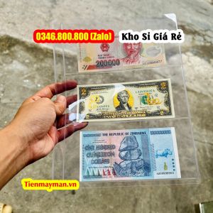 COMBO 10 Phơi Đựng Tiền Giấy 3 Ngăn Trong PCCB bảo quản tiền giấy chuyên dụng hàng cao cấp Đài Loan
