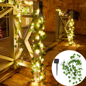 Fairy Lights 10M 100LED/5M 50 LED/2M 20LED Solar Lights Maple Leaf Waterproof Outdoor Garland Solar Lamp Christmas for Garden Decoration