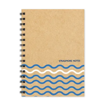 Stradmore Spiral Notebook Eco Quality Notebook with Double Loop Wire and plastic cover