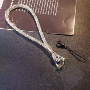 Glitter Flashy Rhinestone Phone Charm Lanyard / Diamond Crystal Phone Wrist Straps Keychain / Hanging Anti-loss Rope