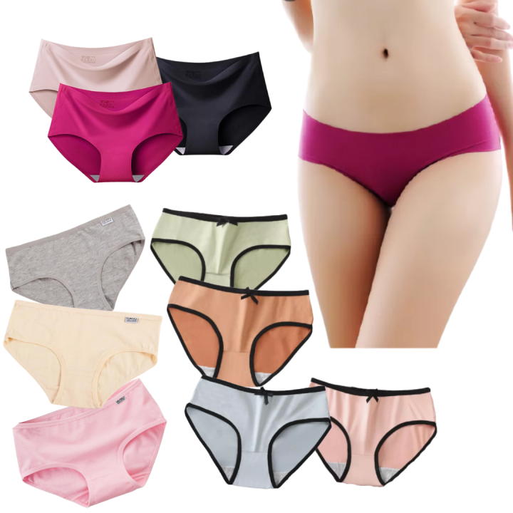 Fashion 6PCS/Set Cotton Women Sexy Panties Solid Ladies Underwear