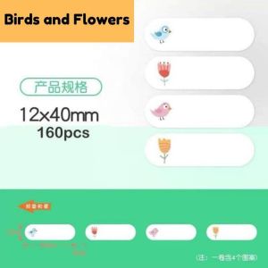 Niimbot D11 Thermal Label Printer Paper Heat Sensitive Adhesive Sticker Refill Designs