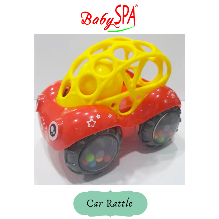 BabySPA Soft Rubber Rattle Toy Car For kids Baby Toddler | Lazada Singapore