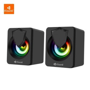 LPM - Speaker 2.0 Komputer / Laptop Kisonli L-1030 Lampu LED L-1030 Multimedia Speaker
