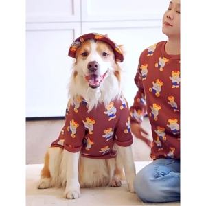 Large Dog Labrador Golden RetrieverAutumn Winter Corgi Bear Dog Cat Clothes Dog Supplies Thin Fleece Sweatshirt