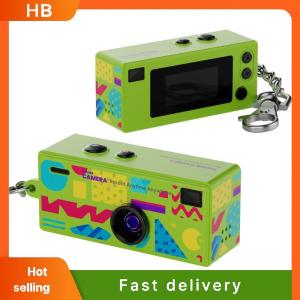 HB Portable Mini Thumb Camera Keychain Retro Mini Action Camera LCD Display Screen Video Shooting 1080P HD Video Recording