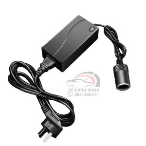 Máy bơm lốp ô tô TỰ NGẮT màn hình LED điện tử dung tích xi lanh 22 tích hợp đèn chiếu sáng