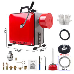 Máy thông tắc cống lò xo Loại 150máy thông cống 3500W - lò xo tự động mở rộngống 20-100MM