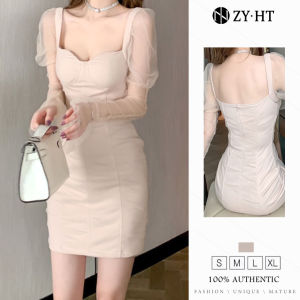 ZYHT eravogue Đầm nữ dự tiệc cưới đẹp váy đi tiệc cưới đầm đi tiệc cưới đầm nữ đầm cổ vuông đầm bó sát đầm ngắn Hàn Quốc đầm cô gái mũm mĩm đầm trang trọng đầm thời trang đầm trang trọng đầm dạ hội 9238