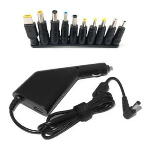 45W-65W-90W Universal Laptop Car DC11-15V to 19V 4.74A Travel Adapter with 10 Plugs for Notebook Computers