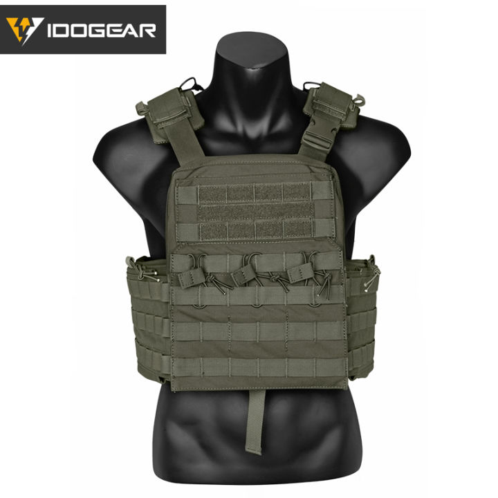 Gilet Tactique IDOGEAR Couleur Cerise – Taille Unique, Camouflage, Pour Plaque CPC