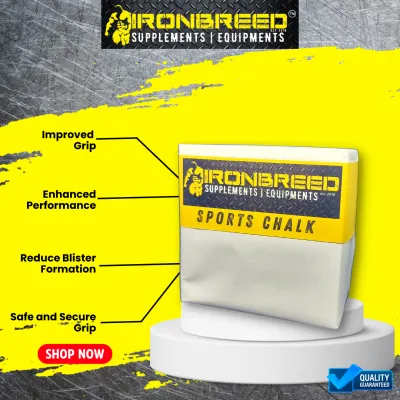 Ironbreed Gym Chalk (Magnesium Carbonate) Better Grip for Lifting Calithenics Rock Climbing and OCR Training