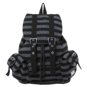 Travel Backpack for Teens Casual Daypacks All-Matching Backpack Students School Bag Retro Stripes Rucksacks Bag