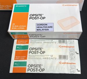 Smith & Nephew Opsite Post-Op Clear Adhensive Waterproof Dressings 66000713 66000712 Postop S&N 1 piece 施樂輝防水抗菌加墊片狀敷料
