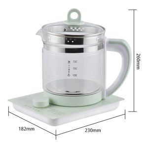 🔥READY STCOK🔥 1.8L Health Teapot Electric Kettle Electric Glass Kettle tea Infuser electric kettle Herbal Pot Automatic Multifunctional Thickened Glass Electric Heating Kettle Singapore plug 220V