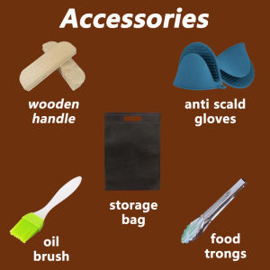 Barbecue Pan Korean BBQ Griddle Grill Pan Non-stick Barbecue Plate Frying Pan Outdoor Travel Camping Baking Pan Baking Teppanyaki Maifan Stone Cookware Cooking 28cm 34cm 38cm