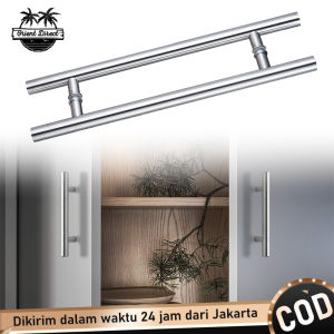 60cm / 80cm Handle Pintu Kaca Stainless Tarikan Gagang Pintu Rumah Minimalis Set Untuk Pintu Kayu Dan Kaca